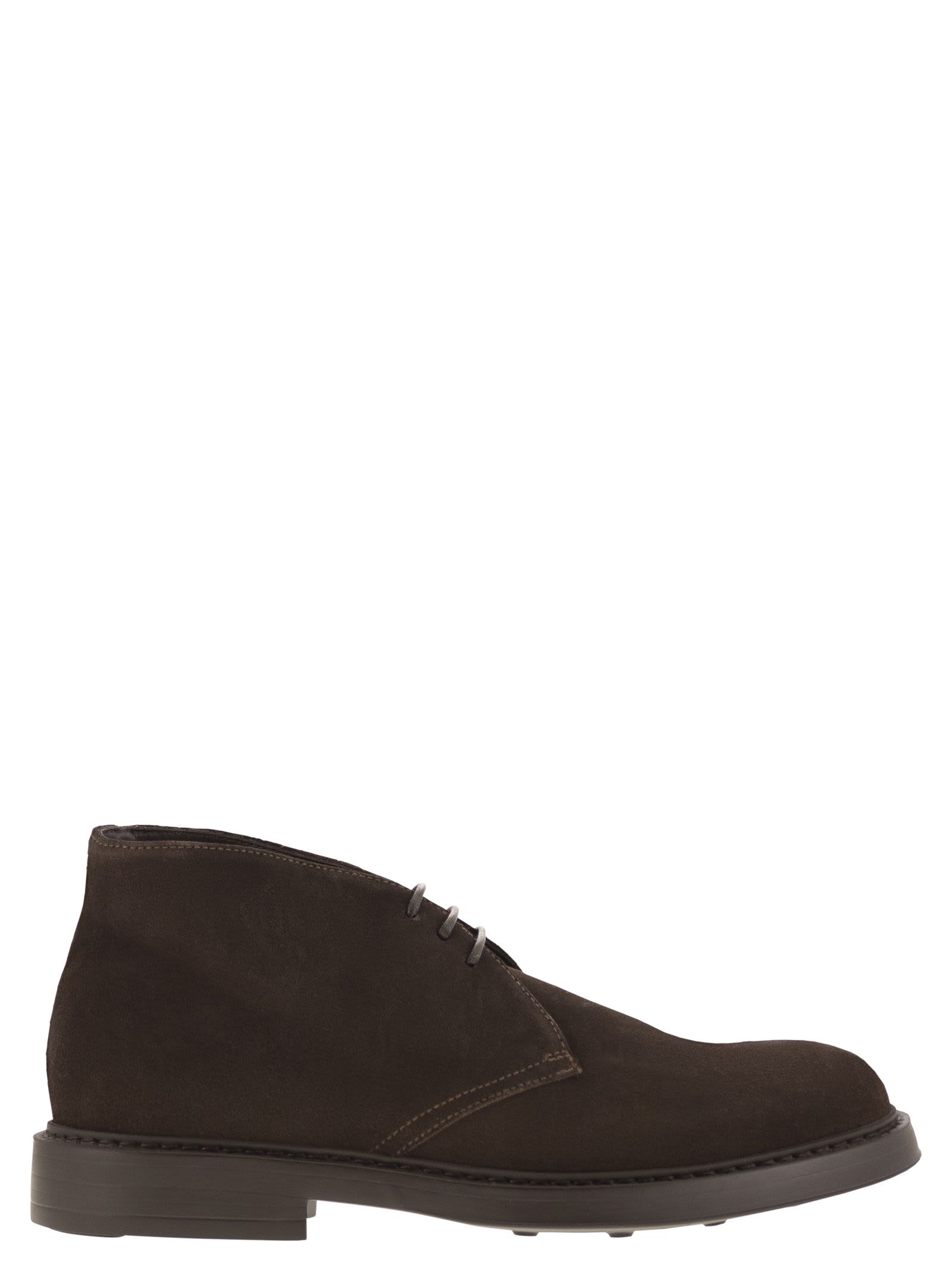 Shop Doucal's Suede Ankle Boots In Brown