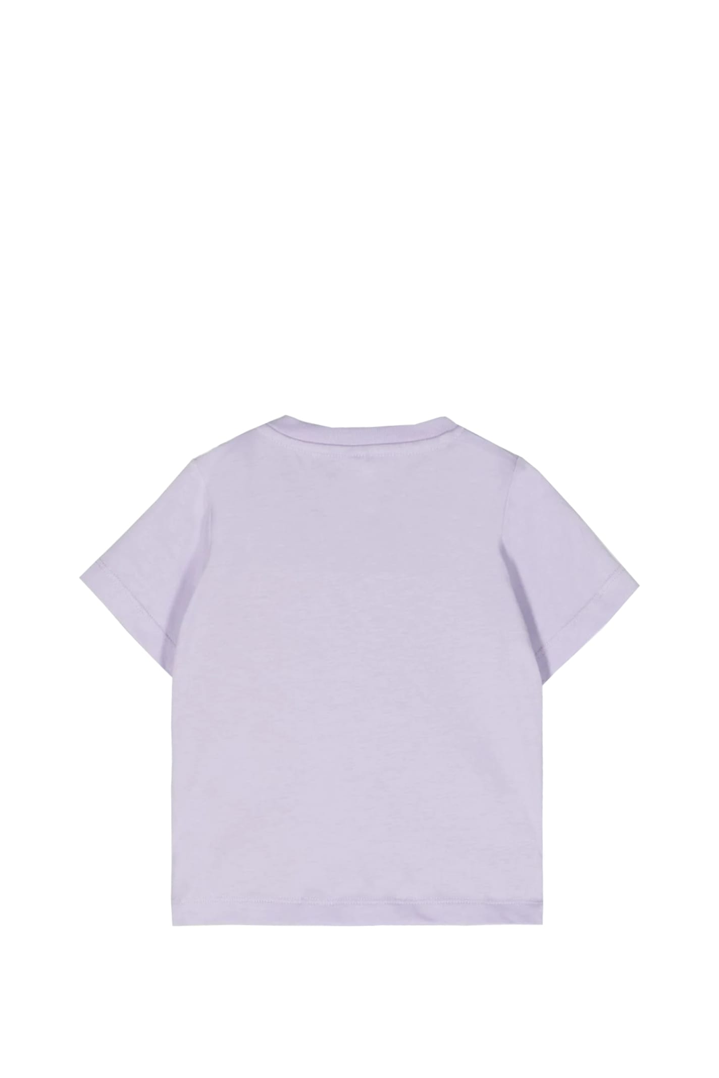 Shop Stella Mccartney Cotton T-shirt In Violet