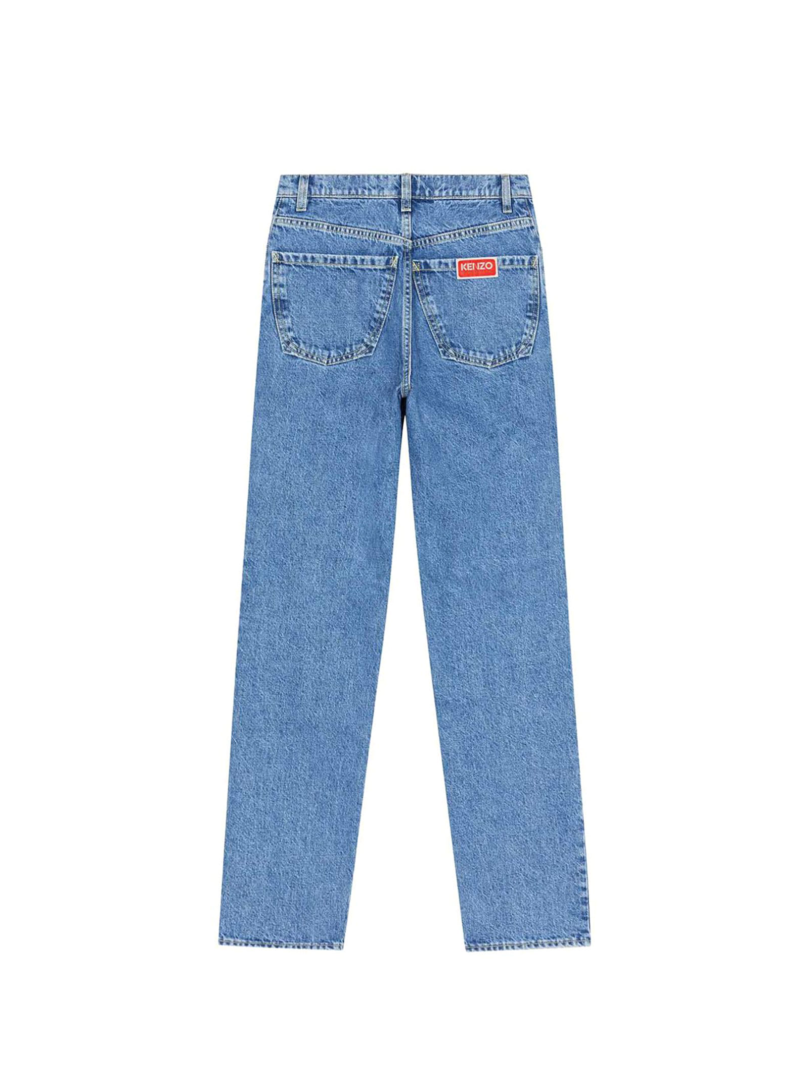 Shop Kenzo Jeans Slim In Blue
