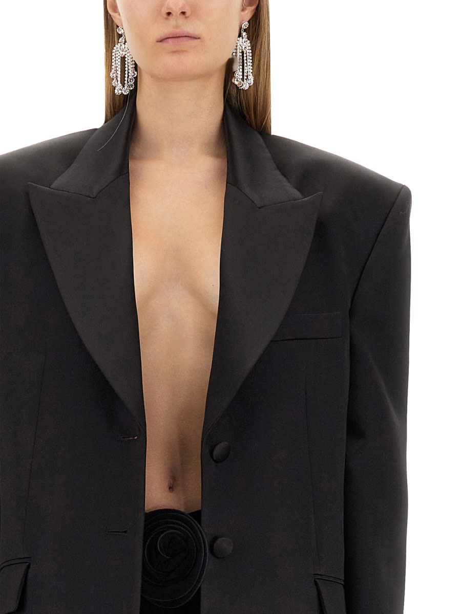 Shop Magda Butrym Oversize Fit Jacket In Black