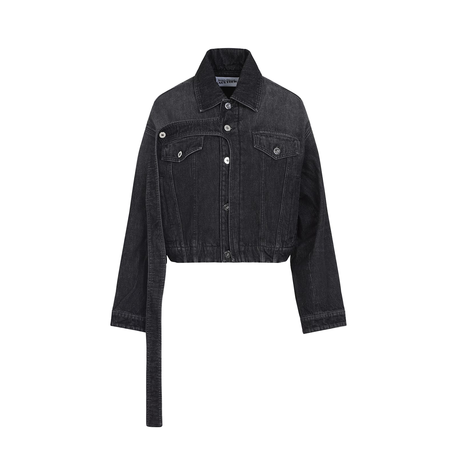 Jean Paul Gaultier Relaxed Fit Denim Outerwear In Black
