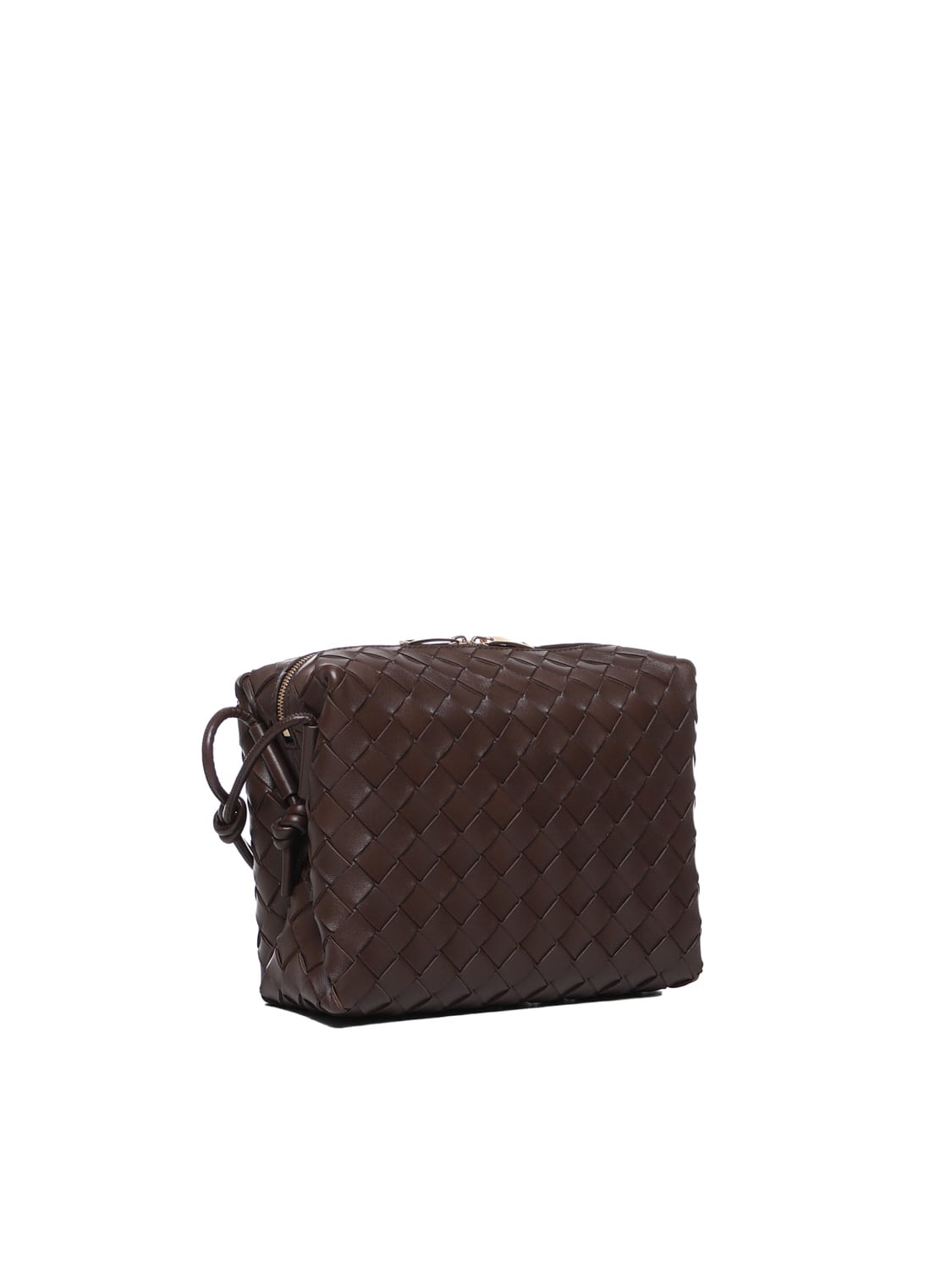 Bottega Veneta Mini Loop Camera Bag Light Brown in Lambskin Leather with  Gold-tone - US