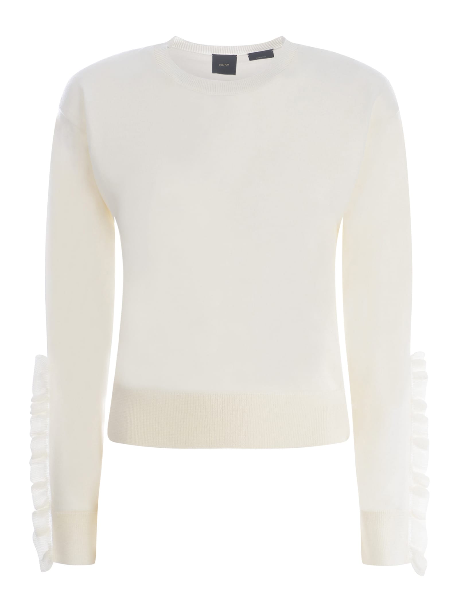 Shop Pinko Pullover  Tigre In Wool In Crema
