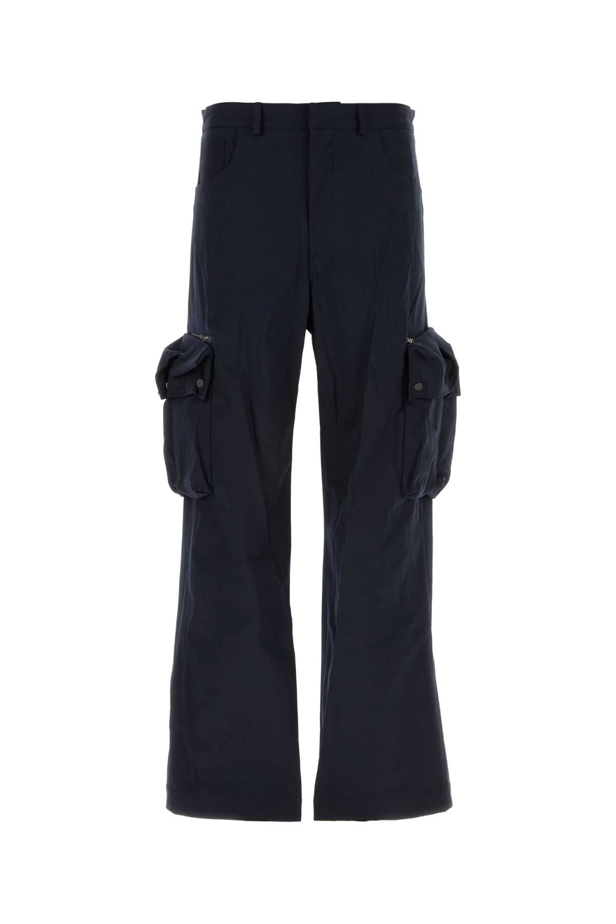 Midnight Blue Stretch Cotton Cargo Pant