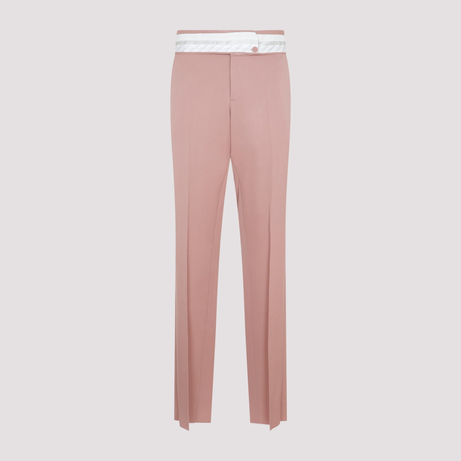 Shop Dior Wool Pants In Red