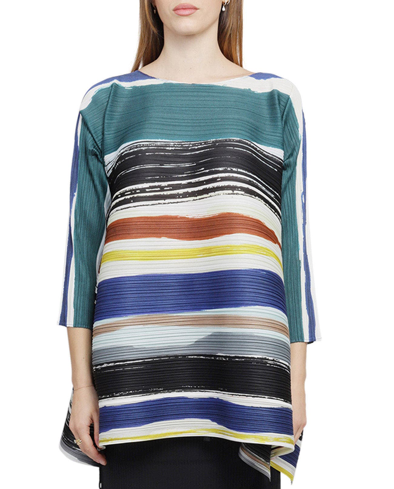 Issey Miyake Pleats Please Multicoloured Leaf Vein Top | ModeSens