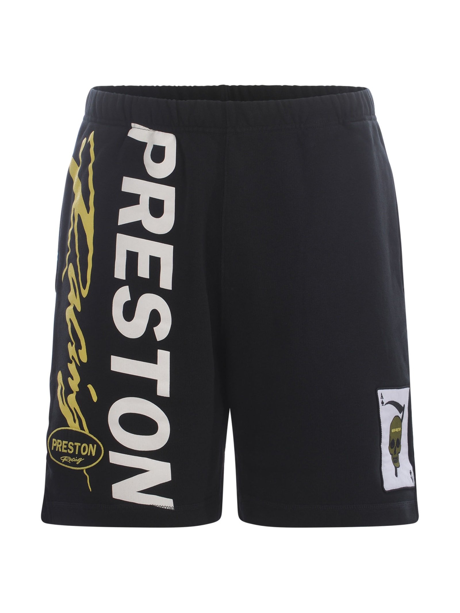 Shop Heron Preston Shorts  Preston Racing In Cotton In Black