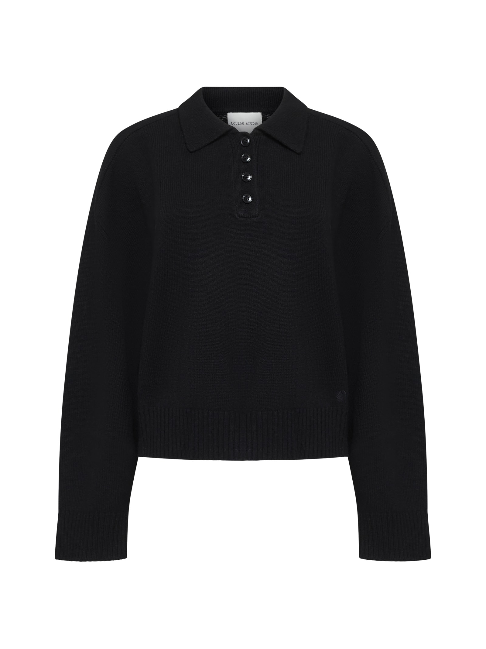 Shop Loulou Studio Polo Shirt In Nero