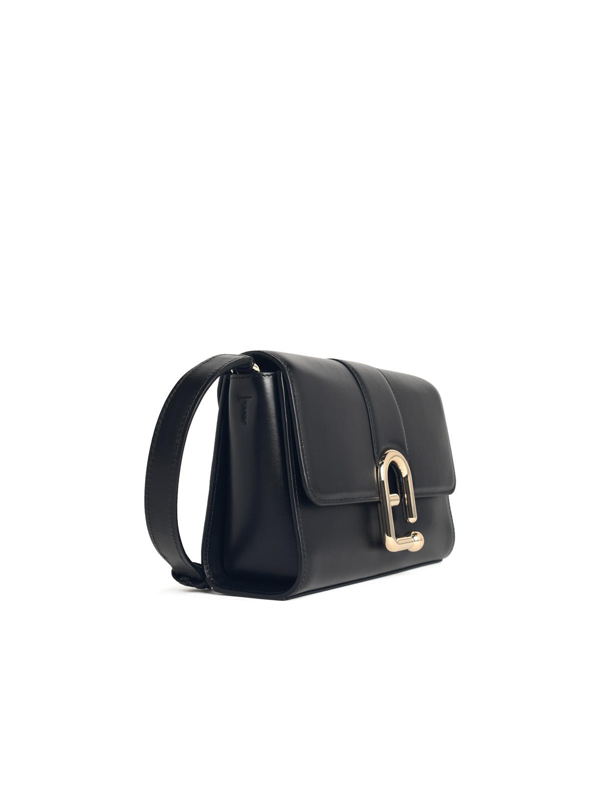 Furla Small Urban Leather Crossbody Bag In Black