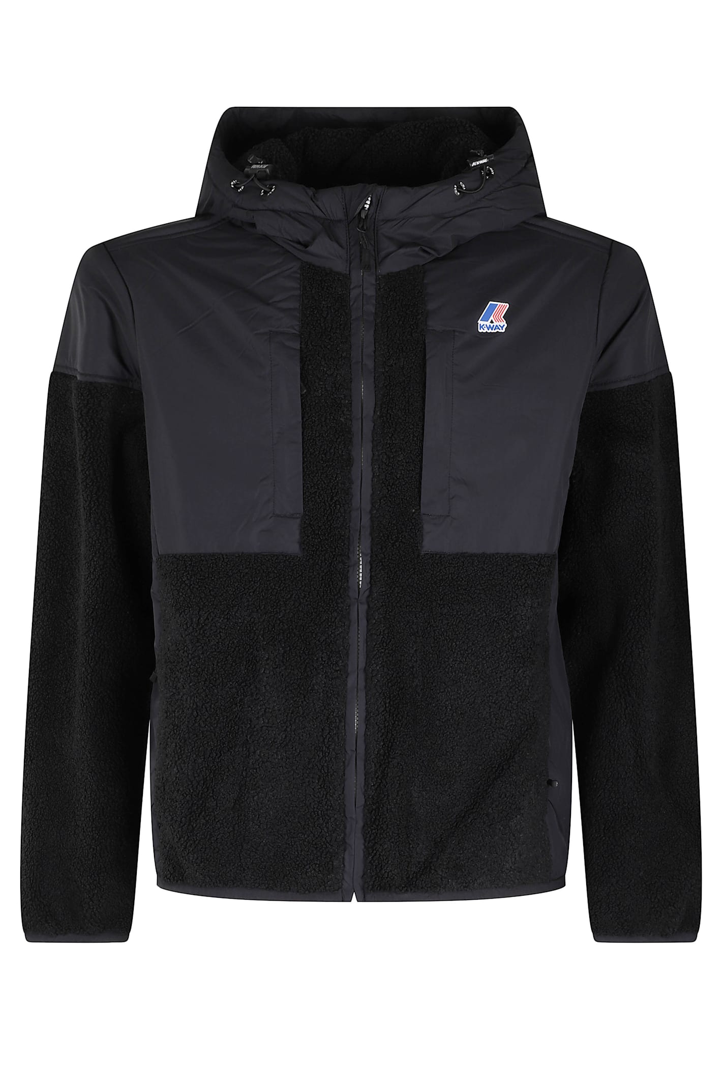 K-way Samson 4.0 Orsetto Full Zip Hoodie In Black
