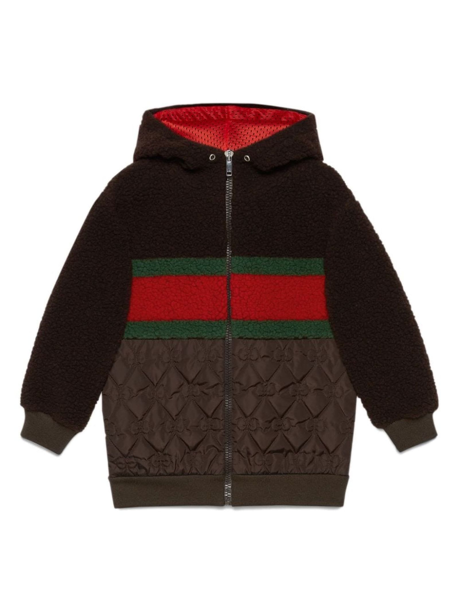 GUCCI BROWN COTTON HOODIE