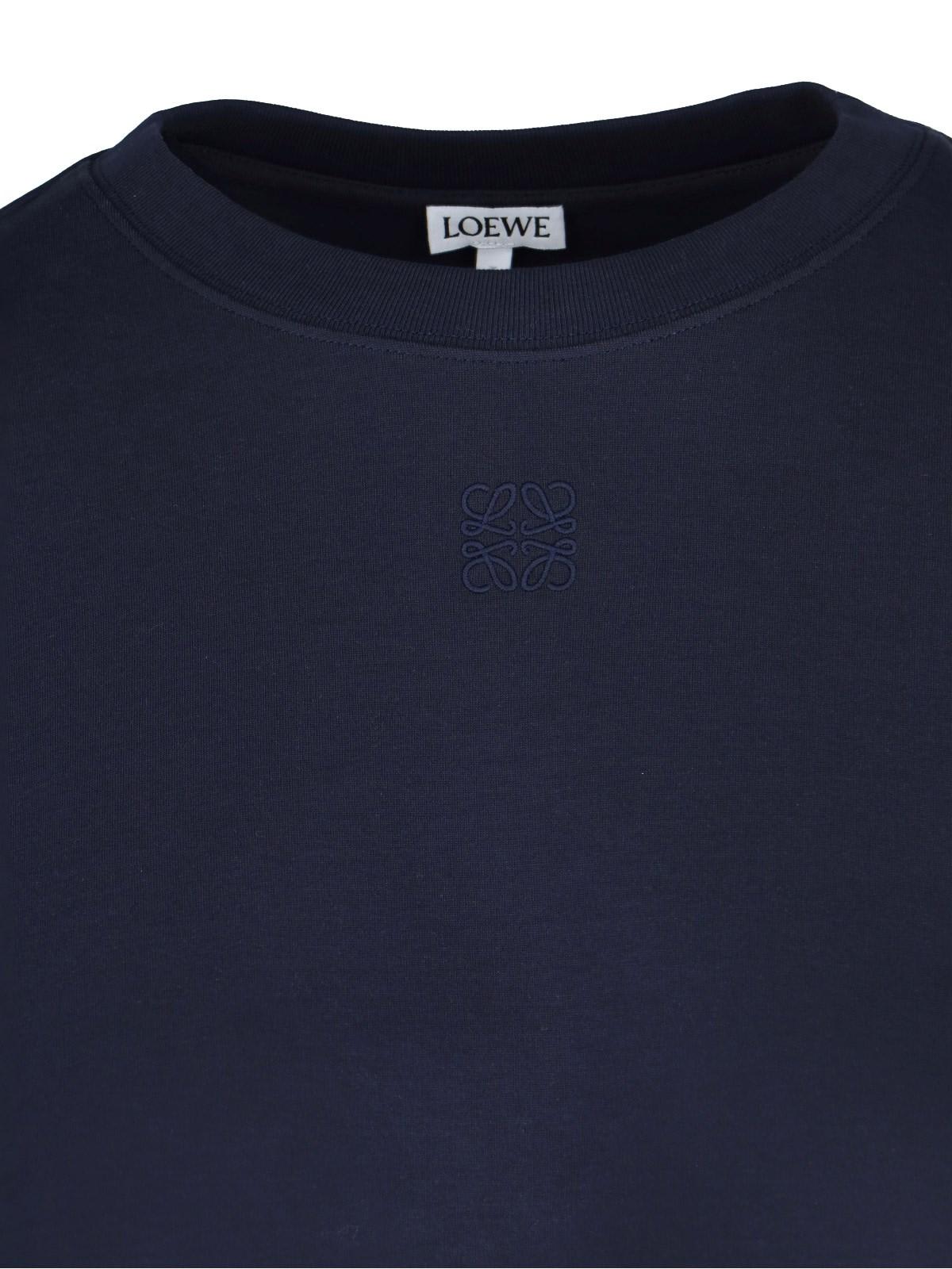 Loewe Women Trapeze Cotton T-shirt In Black