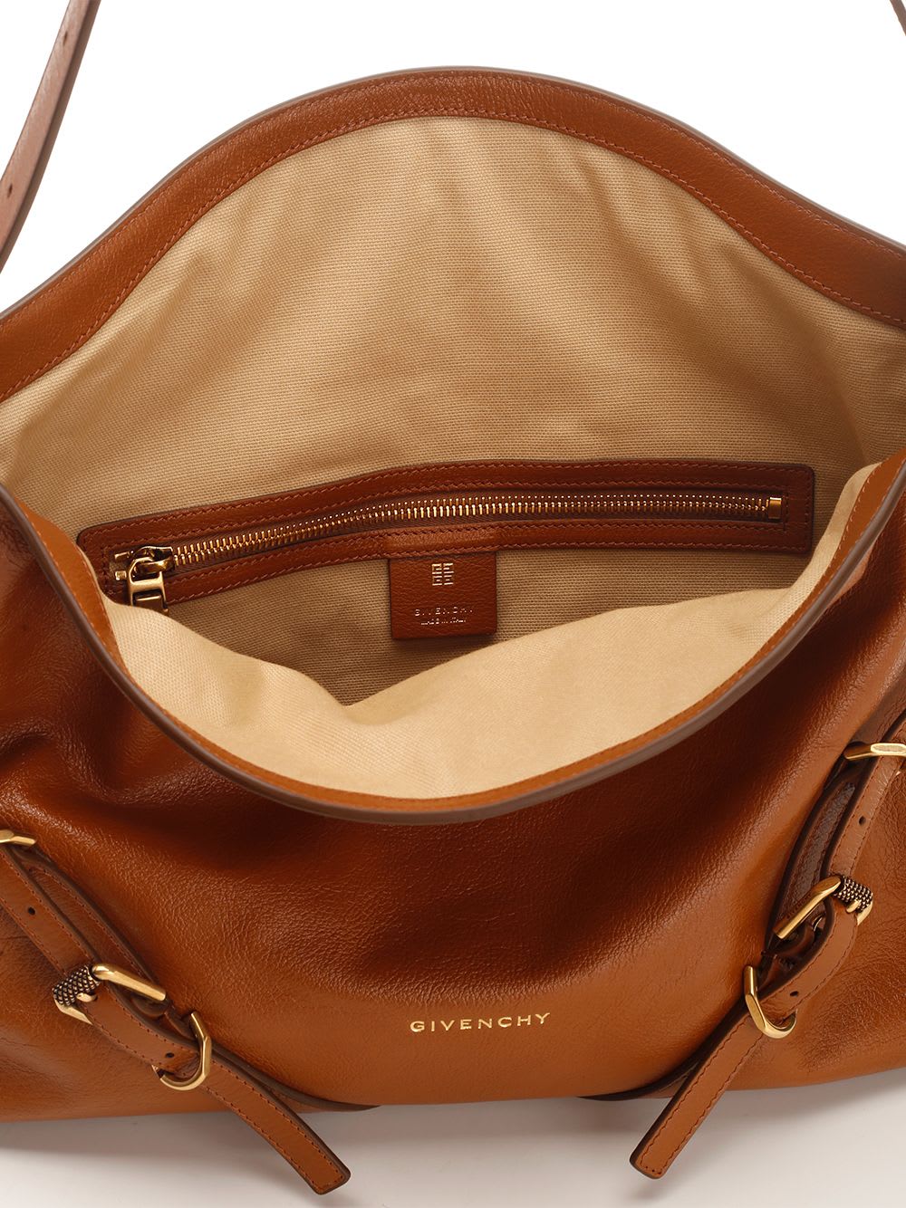 Shop Givenchy Voyou Medium Shoulder Bag In Brown