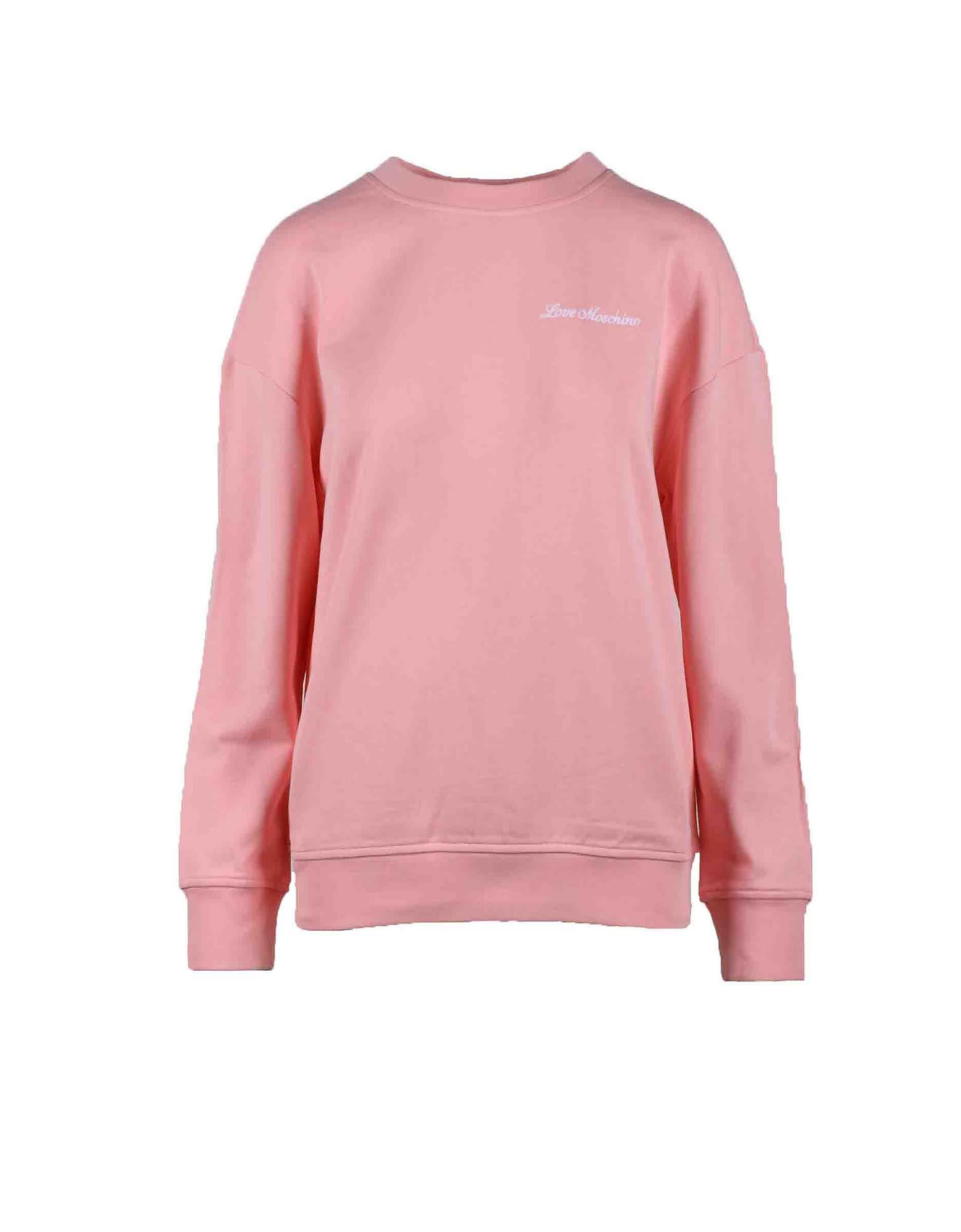 Love Moschino Womens Pink Sweatshirt