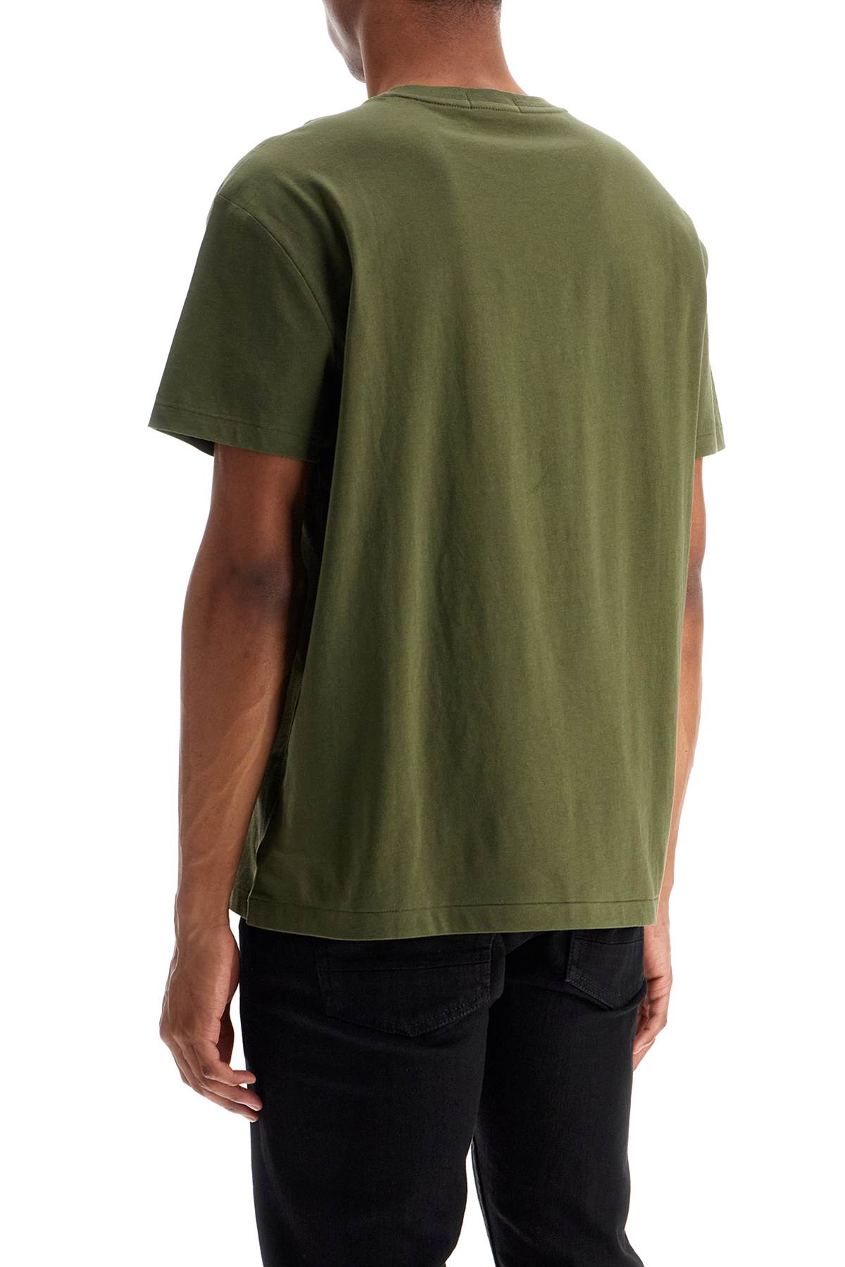 Polo Ralph Lauren Classic Fit Polo Bear T-shirt In Cr24 New Olive Defender Bear (green)
