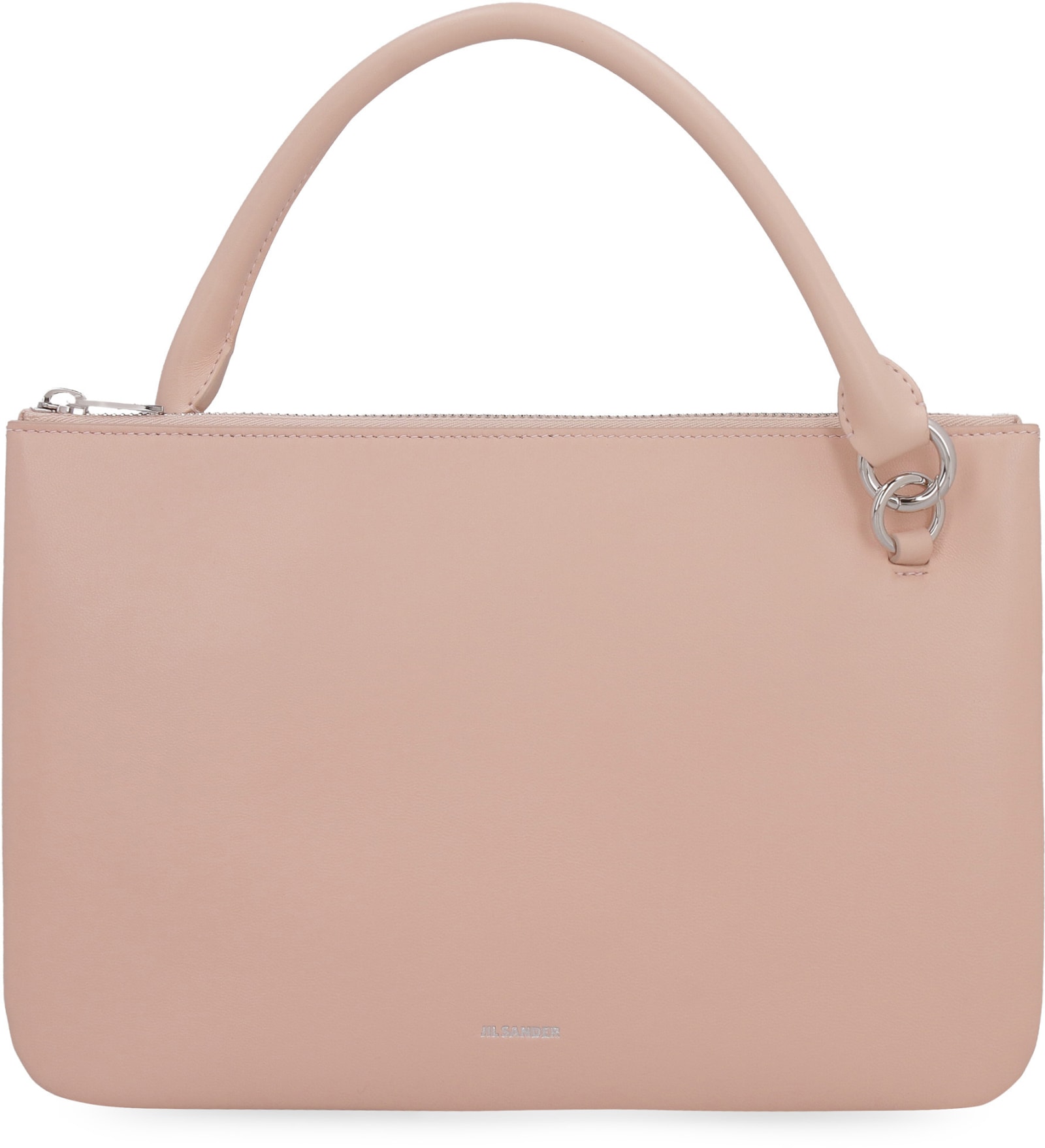 Shop Jil Sander Leather Handbag In Pink