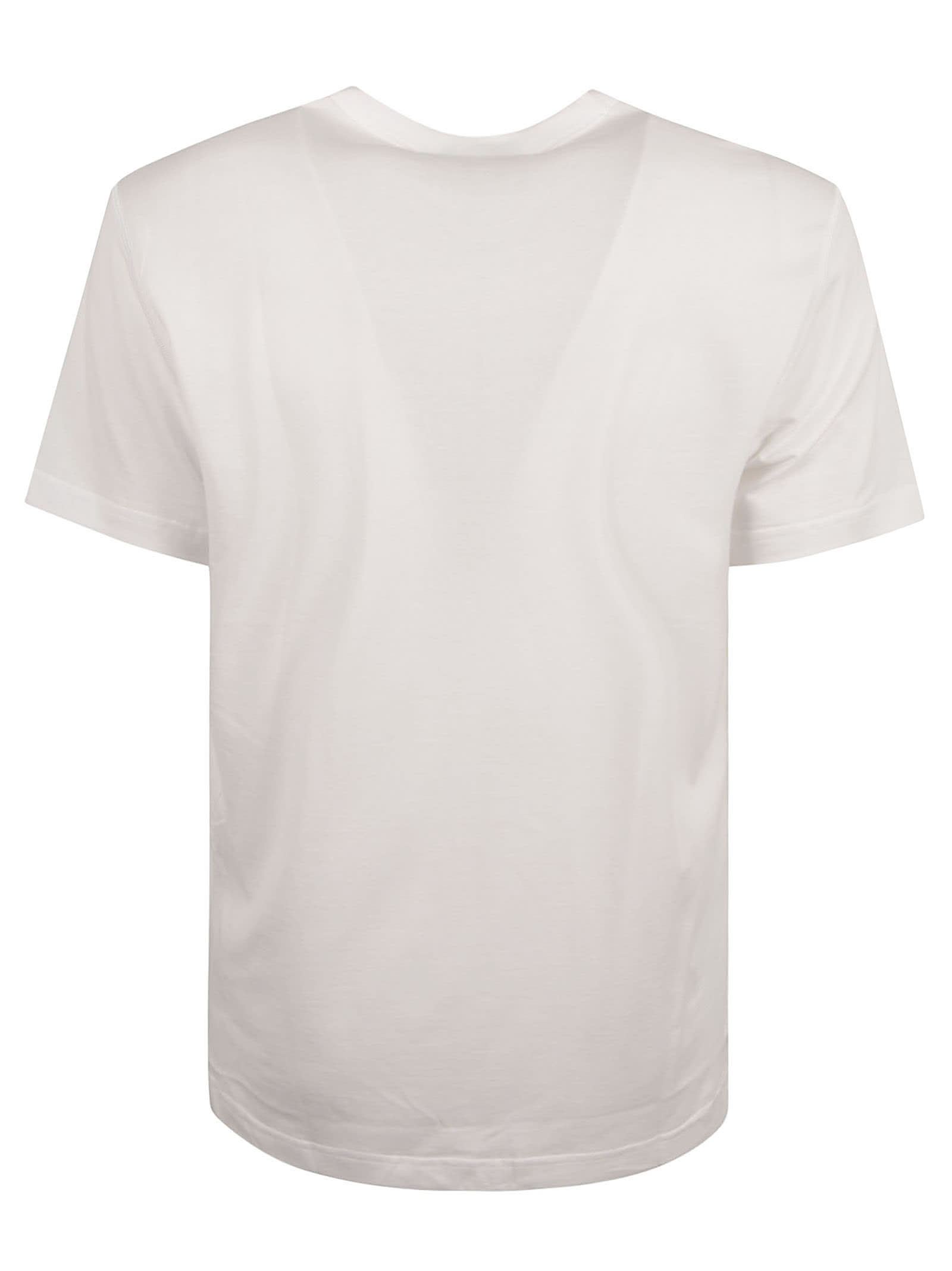 Shop Dolce & Gabbana Patched Logo Regular T-shirt In White Ottico