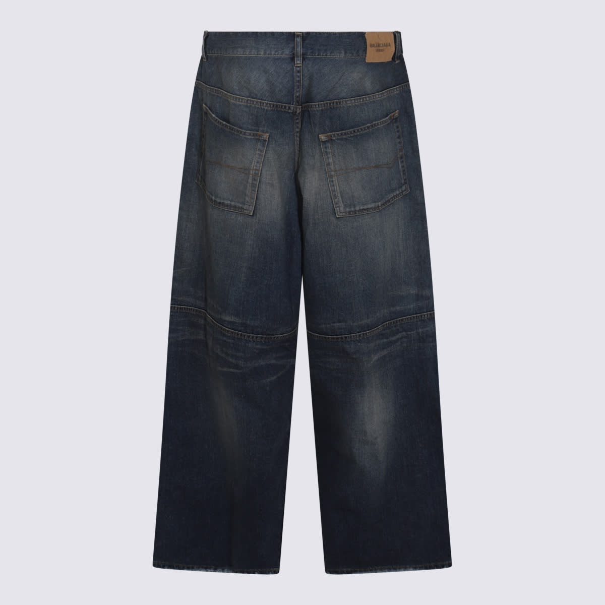 Balenciaga Blue Cotton Jeans In Blue