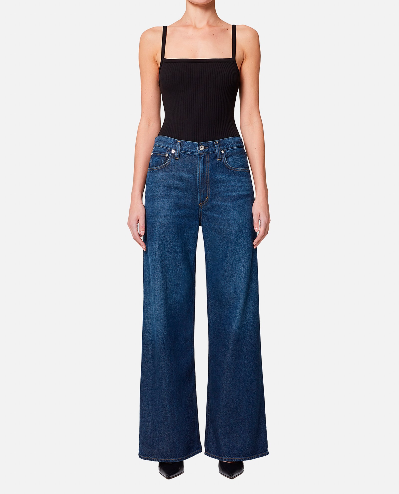 Shop Citizens Of Humanity Paloma Baggy Denim Pants In Blue