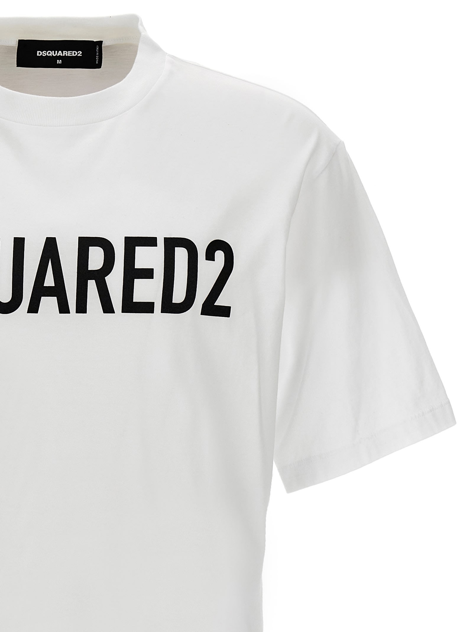 Shop Dsquared2 Logo T-shirt In White/black