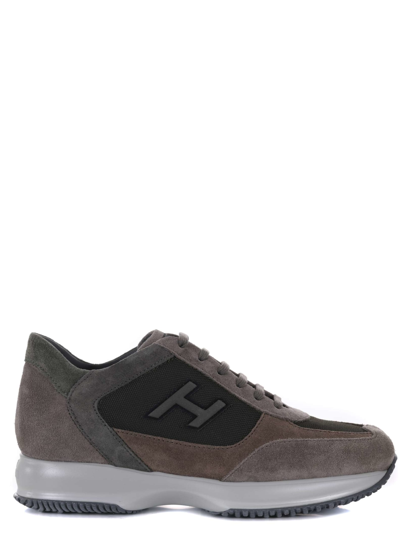 Shop Hogan Sneakers Interactive In Tortora/fango