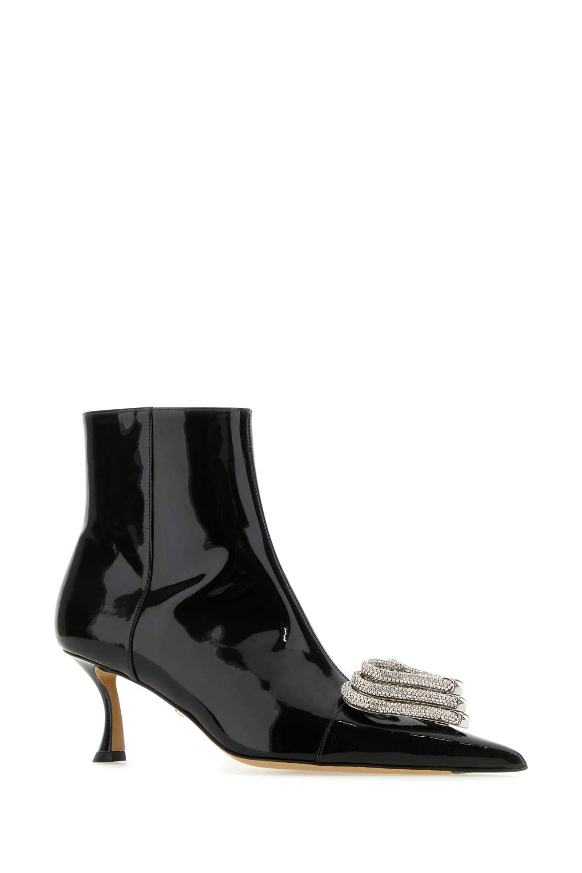 Mach &amp; Mach Black Leather Ankle Boots