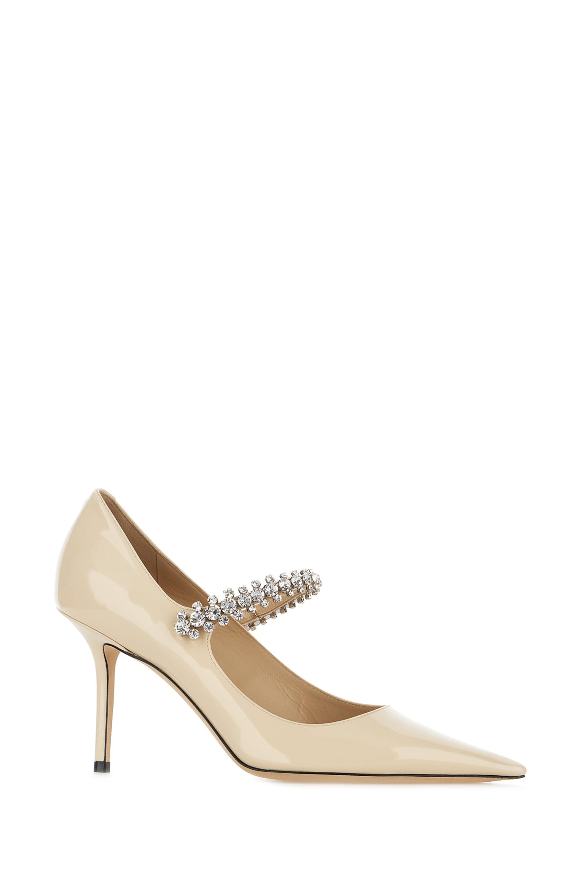 Shop Jimmy Choo Sand Leather Bing Pump 85 Pumps In Linen