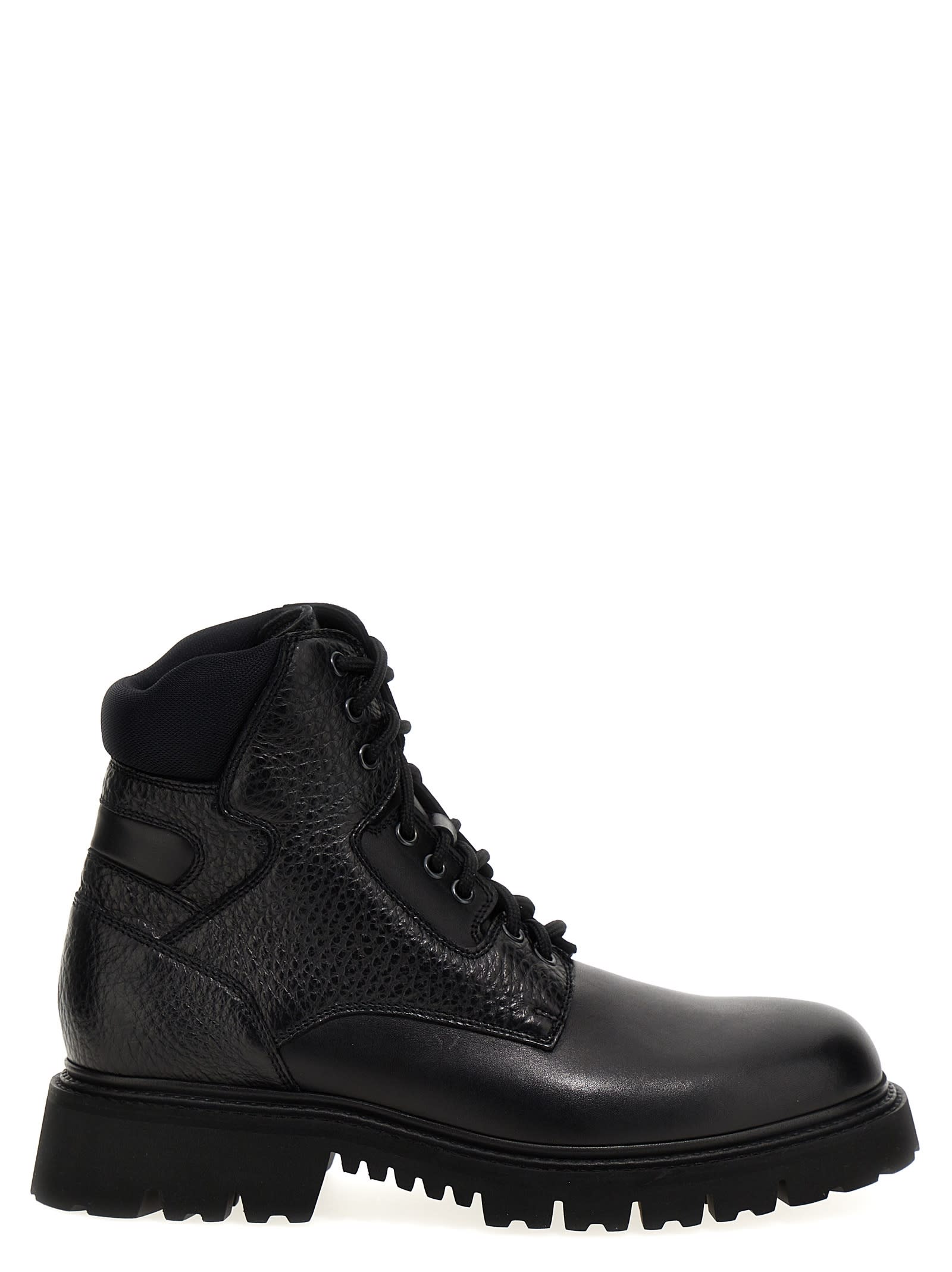 Shop Doucal's X Neil Barrett Ankle Boots In Black