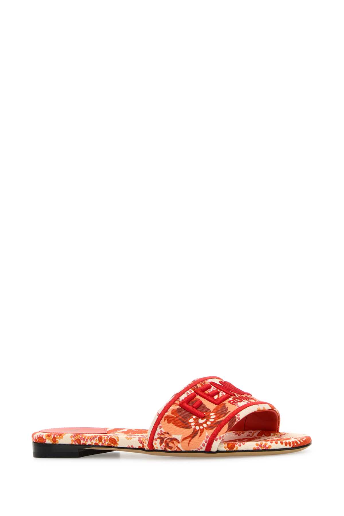 Fendi Printed Fabric Slippers