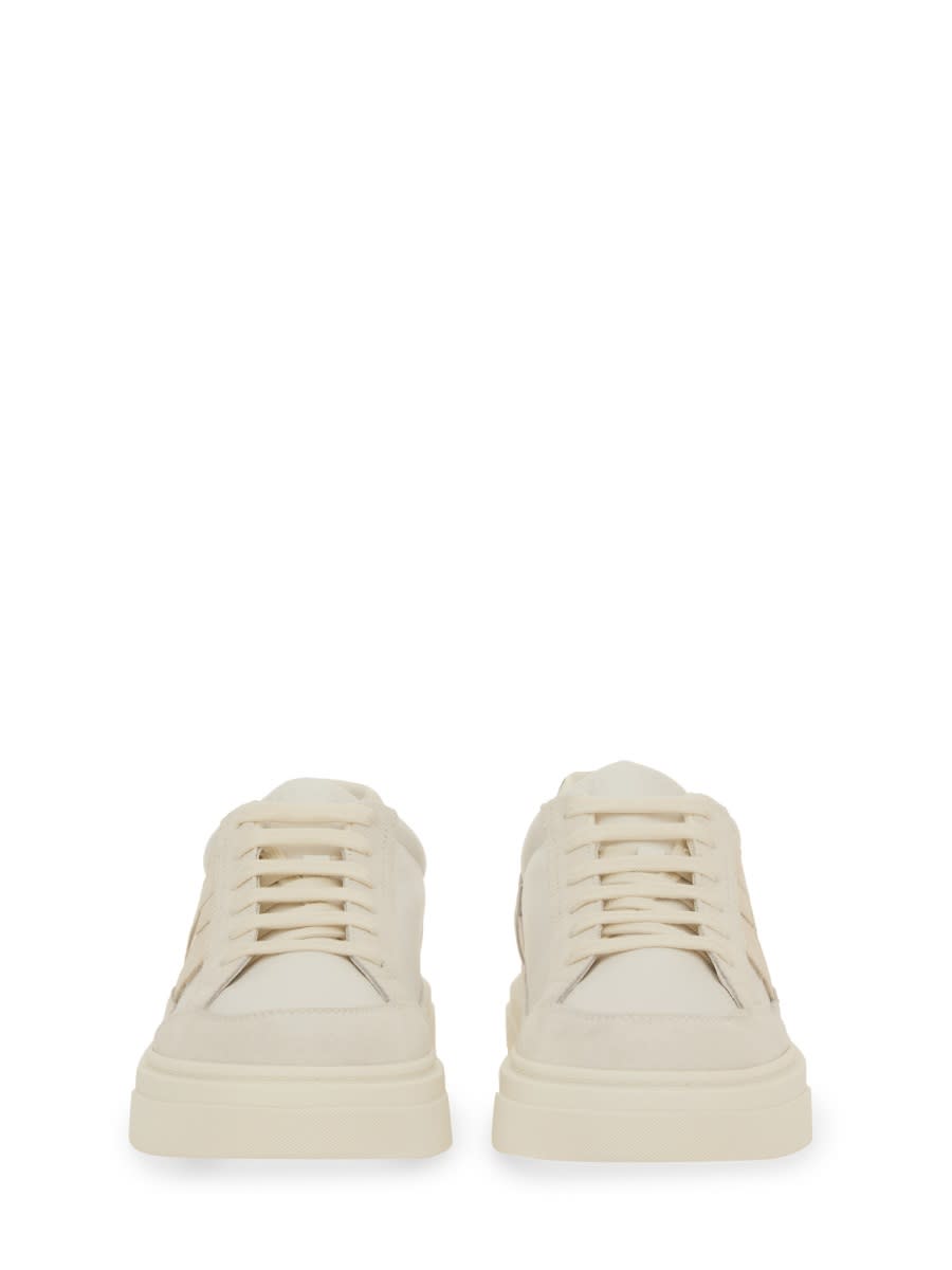 Shop Ferragamo Low Sneaker With Hooks In White