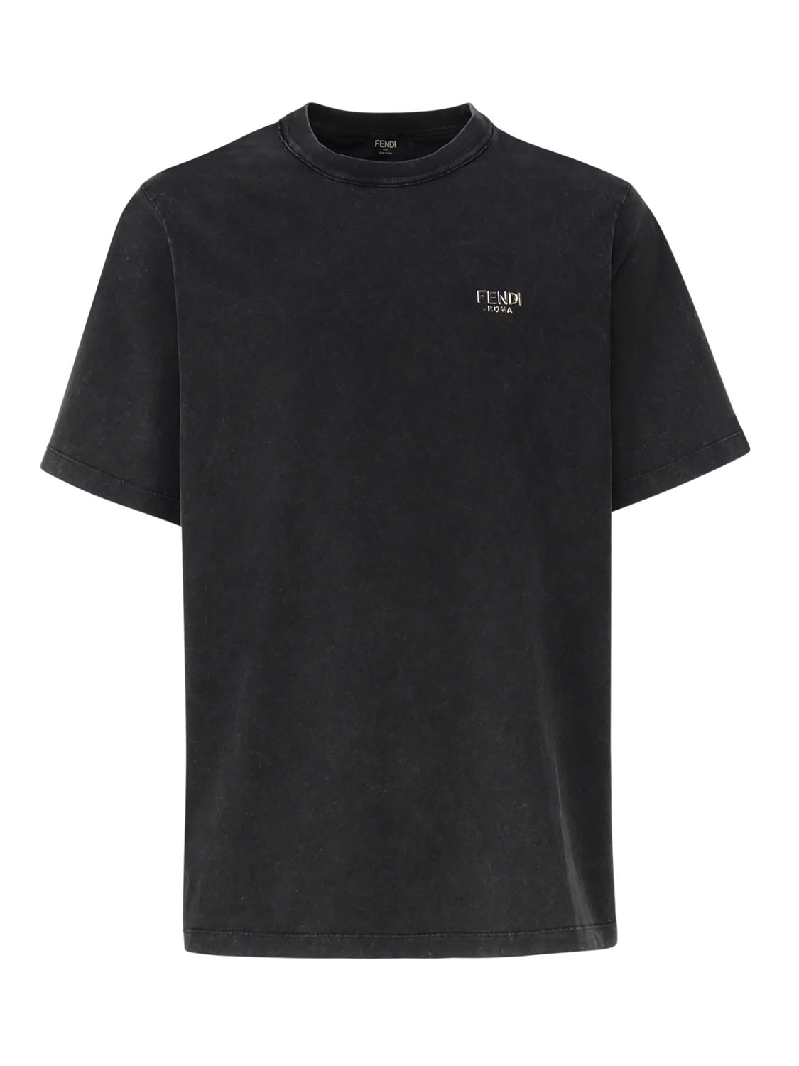 Fendi Jersey T-shirt In Black