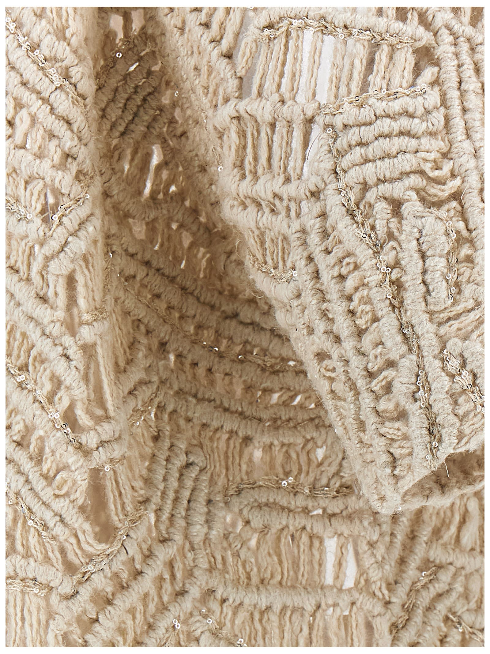 BRUNELLO CUCINELLI OPERA DAZZLING MACRAMÉ CARDIGAN