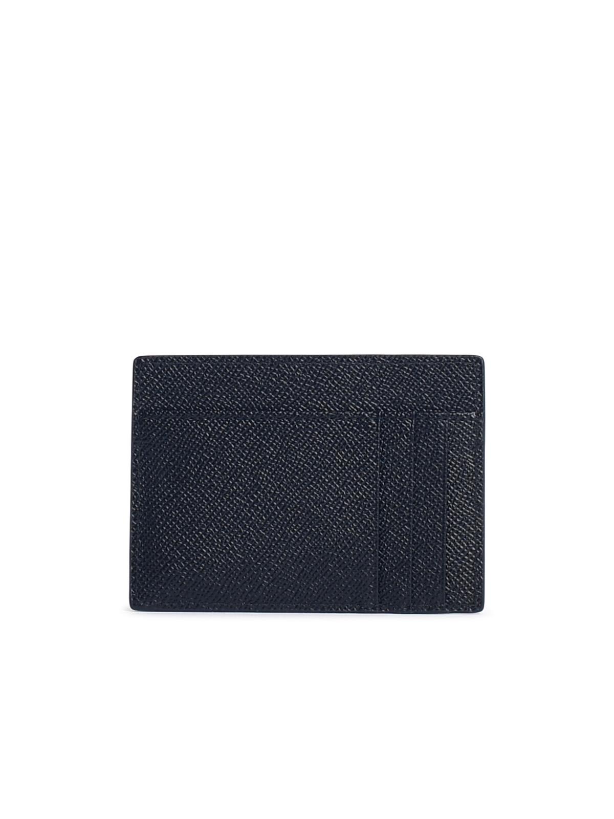 Dolce & Gabbana Dauphine Black Leather Card Holder In Black