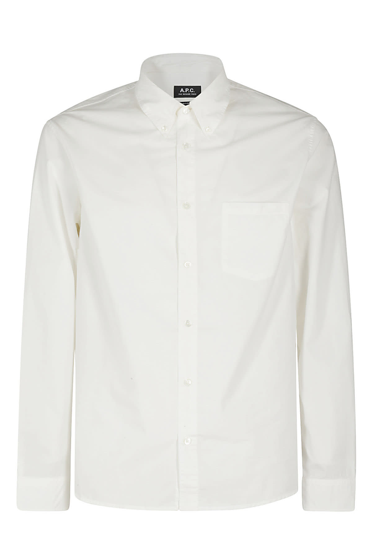 Shop Apc Chemise Edouard Brodee In Aab White