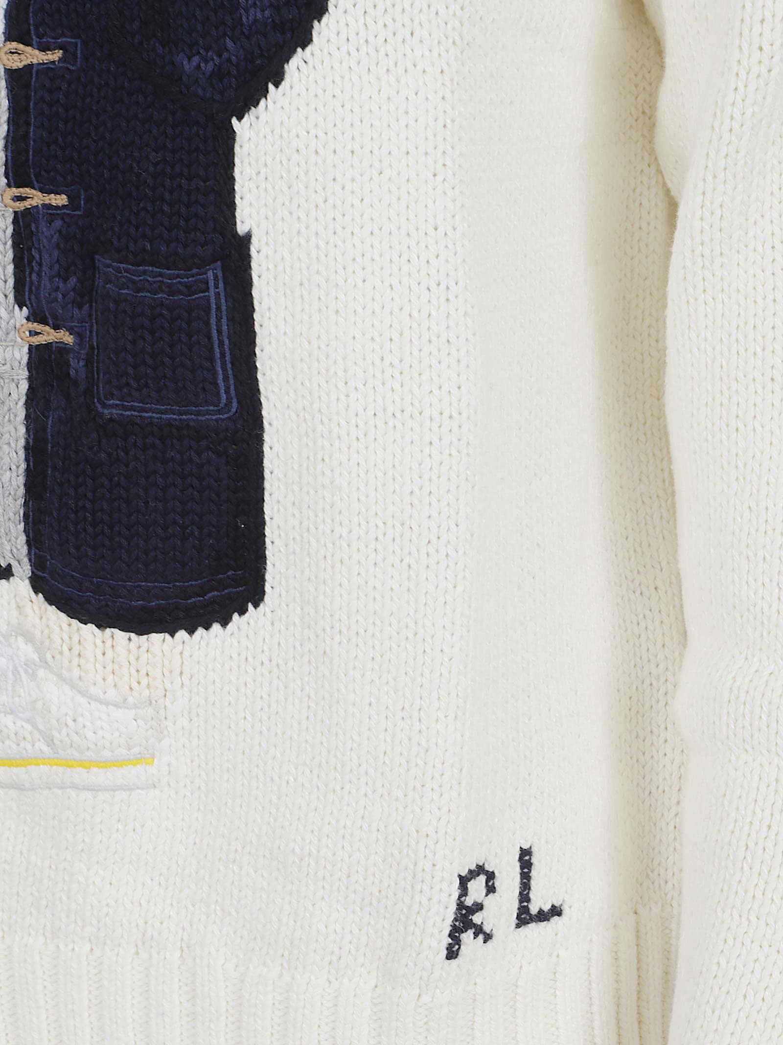 Polo Ralph Lauren Vintage-inspired Cotton And Linen Sweater In White