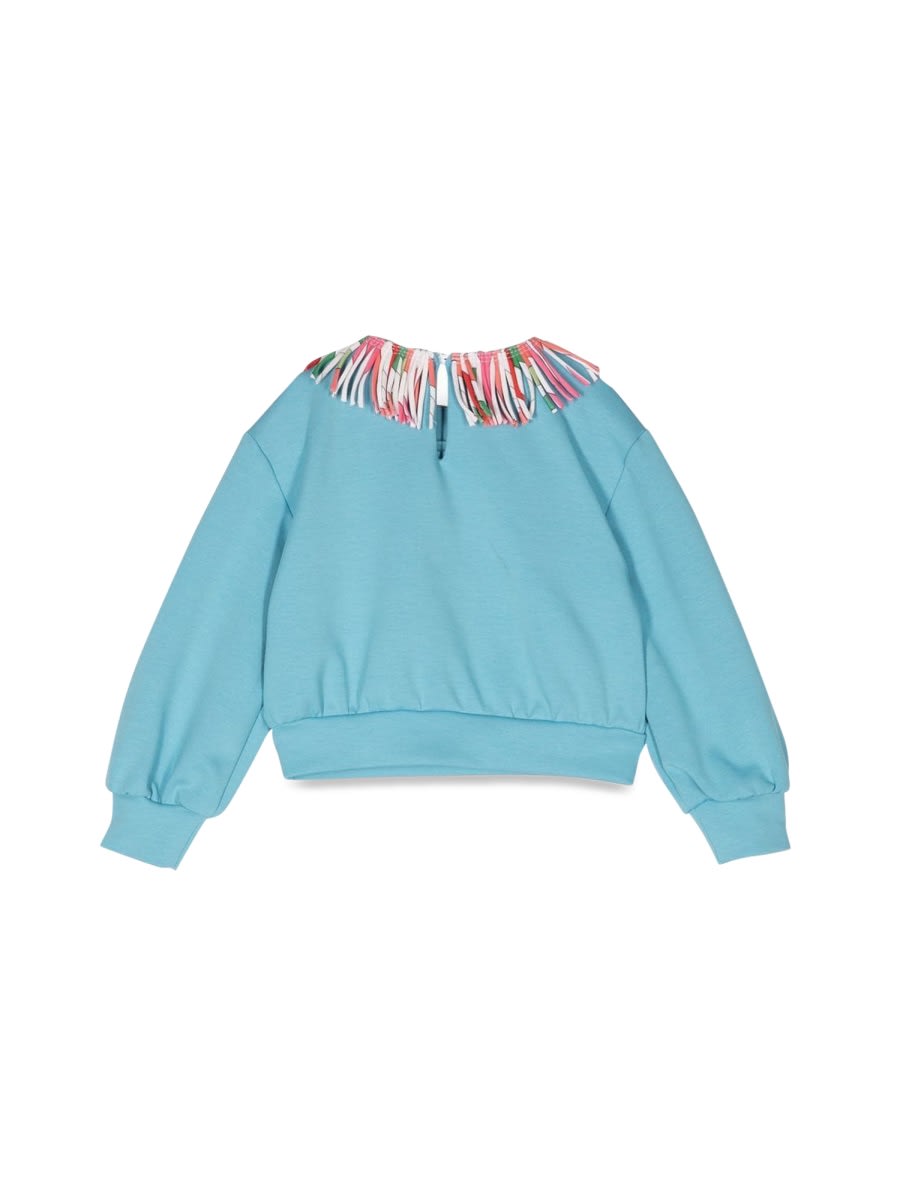 Pucci Crewneck Sweatshirt In Azure