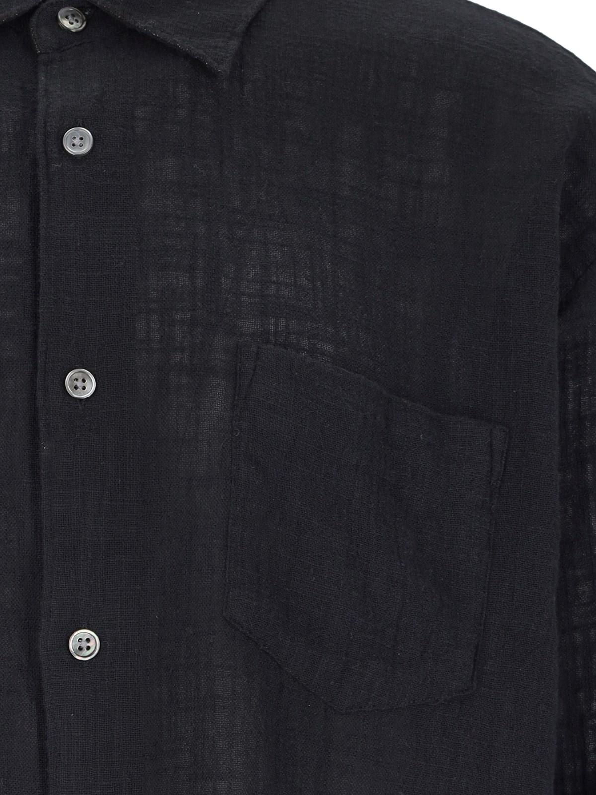 Shop Our Legacy Pocket Shirt In Washed Black Air Cotton