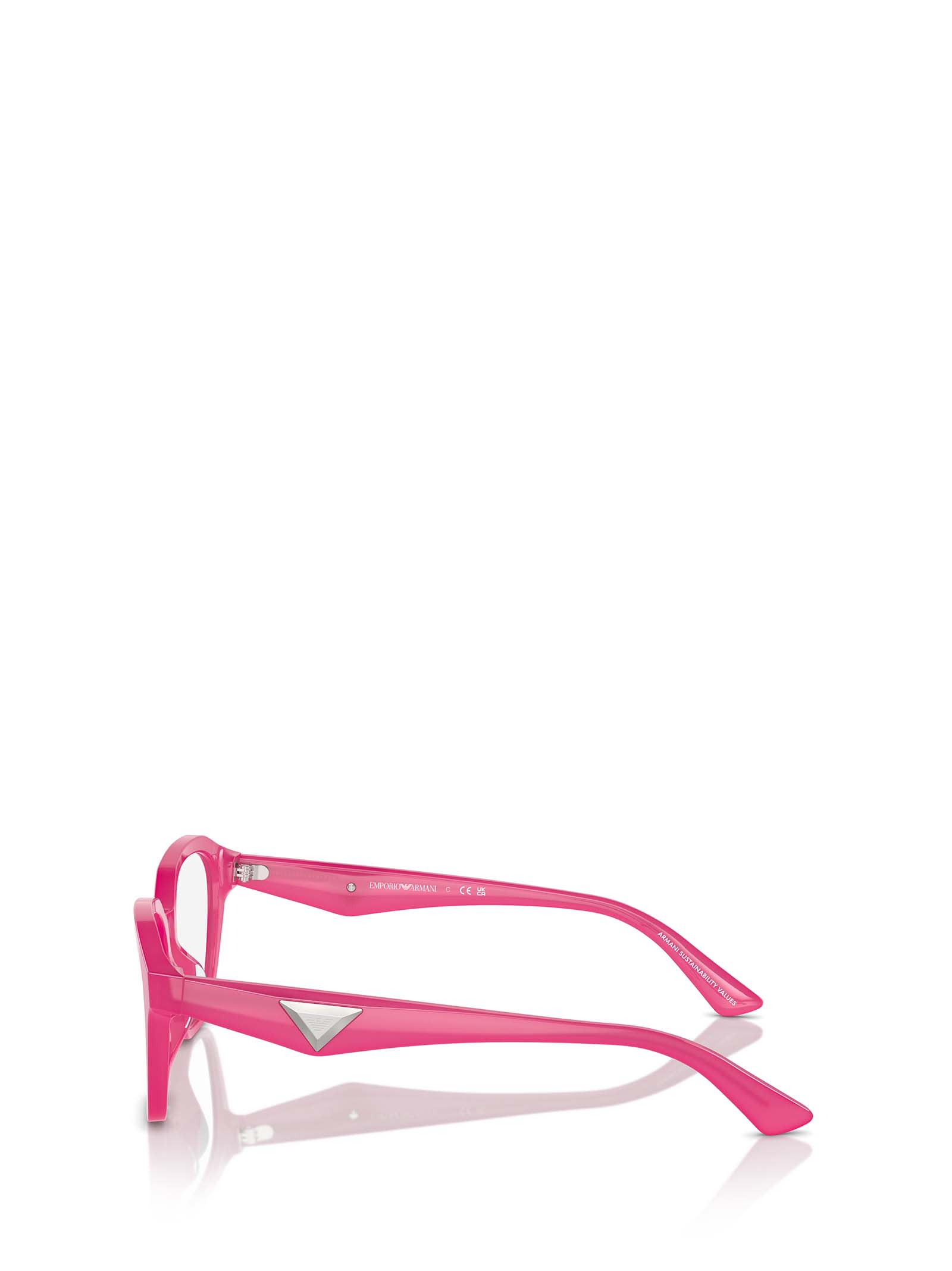 Shop Emporio Armani Ea3235u Shiny Opaline Fuchsia Glasses