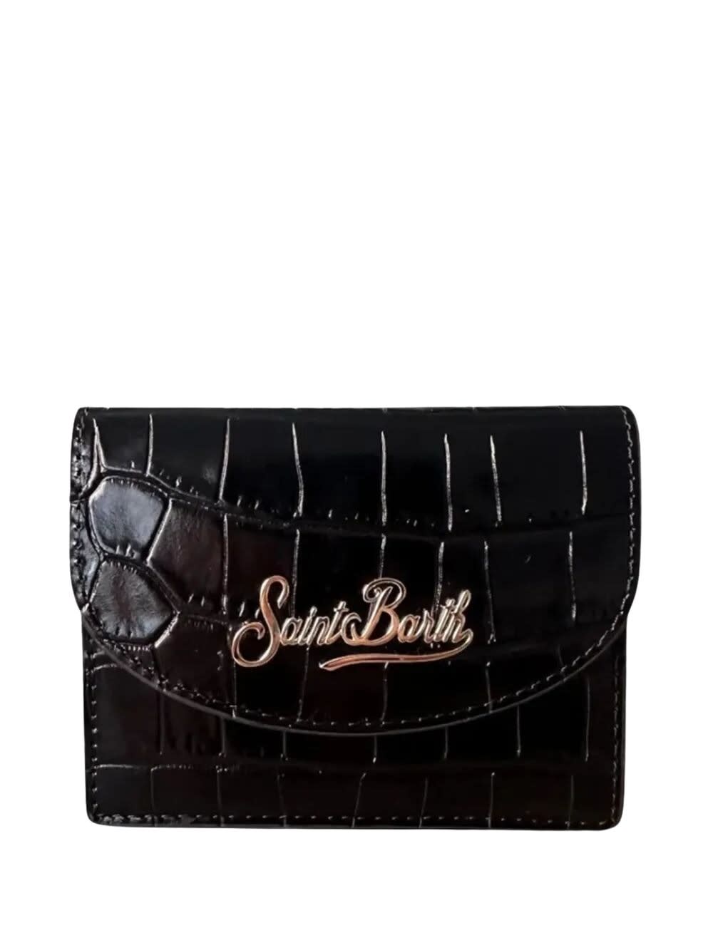 Mc2 Saint Barth Logo Wallet In Black