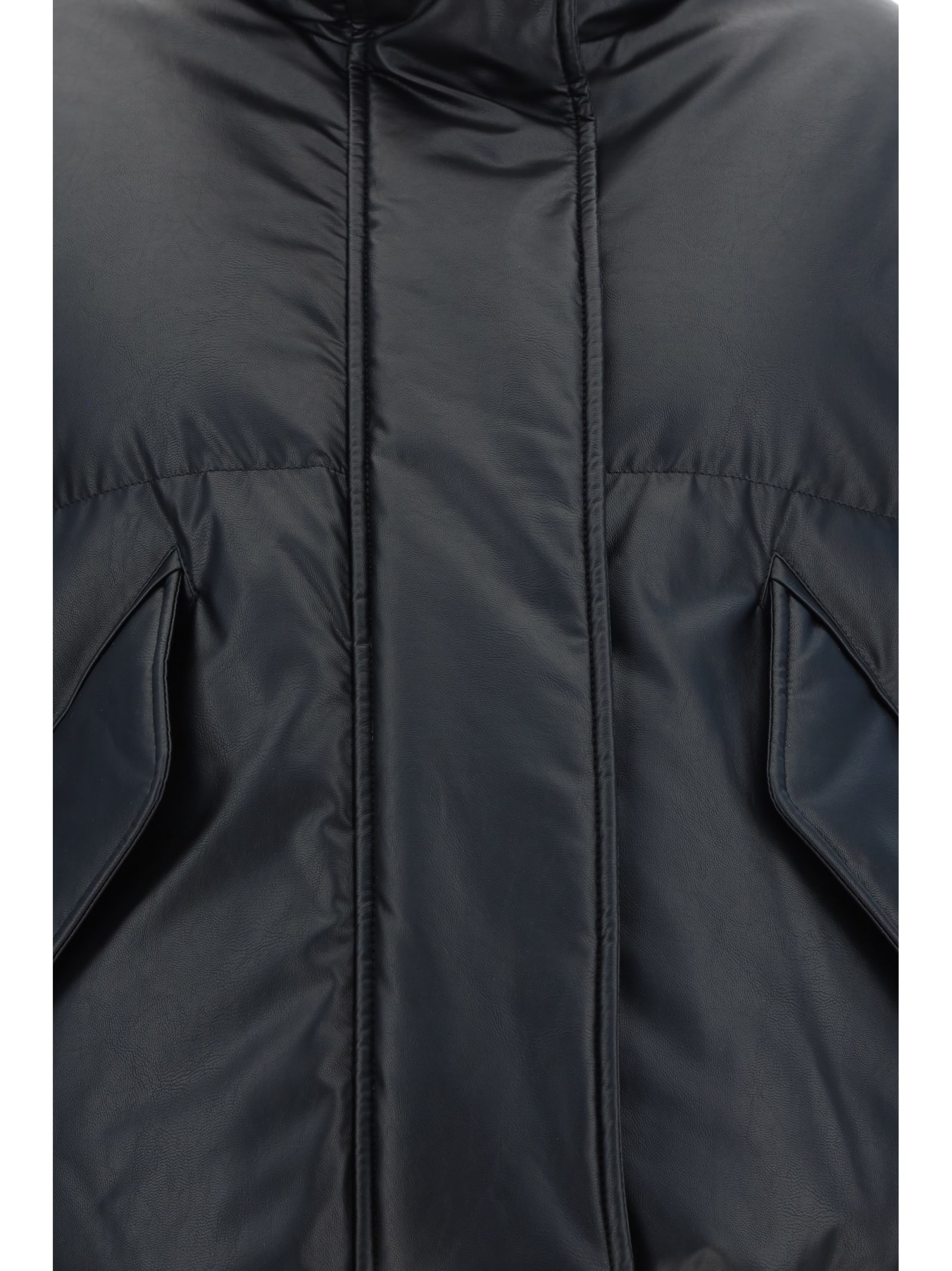 Shop Mm6 Maison Margiela Down Jacket In Black