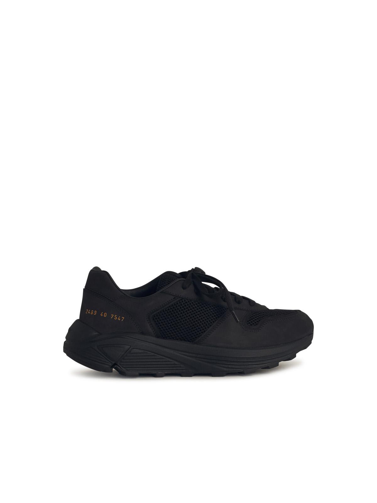Common Projects Leather Sneakers In Black