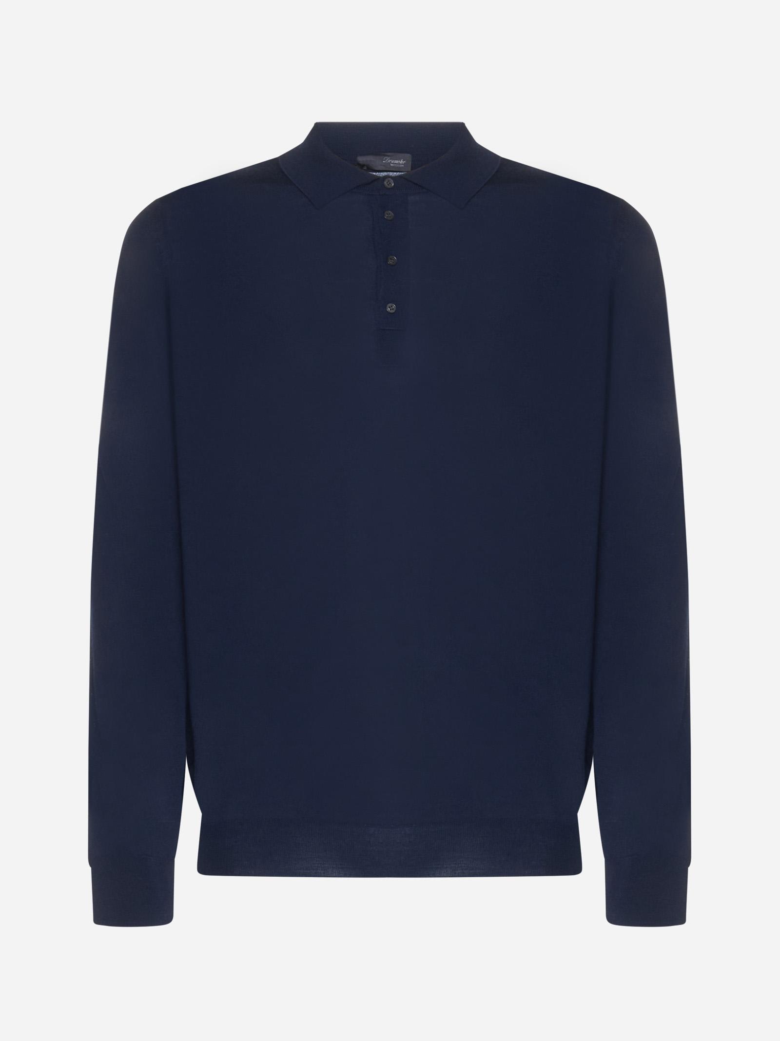 Merino Wool Polo Shirt Drumohr