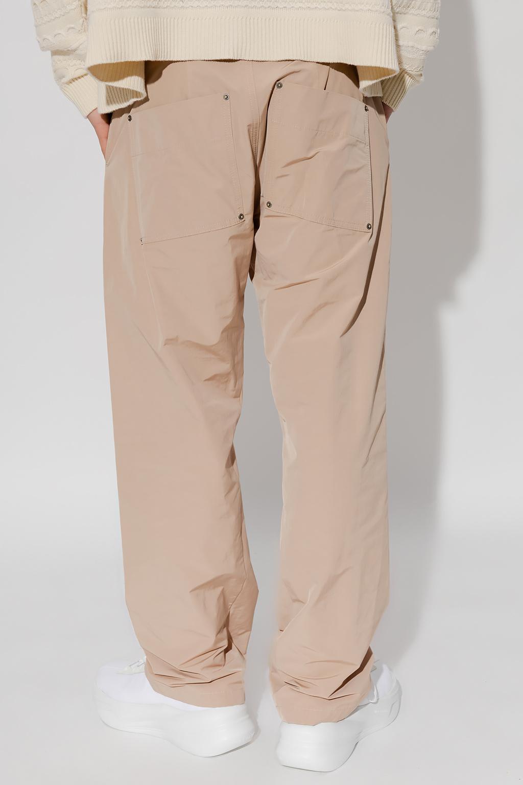 Shop Fourtwofour On Fairfax Trousers With Pockets In Beige