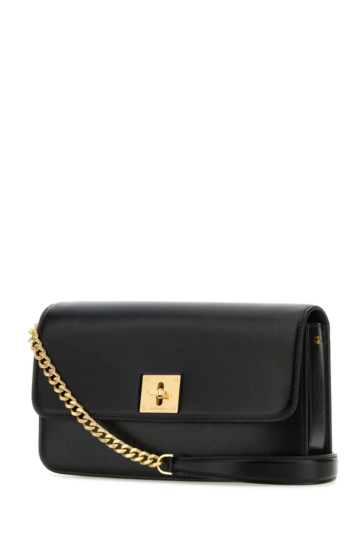 Shop Golden Goose Black Leather Gioia Clutch