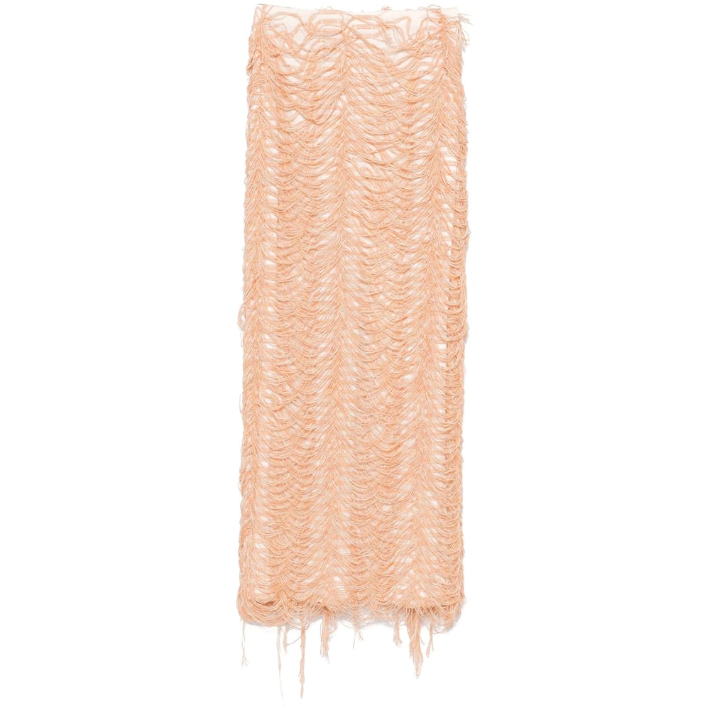 Séfr Lara Midi Skirt In Orange