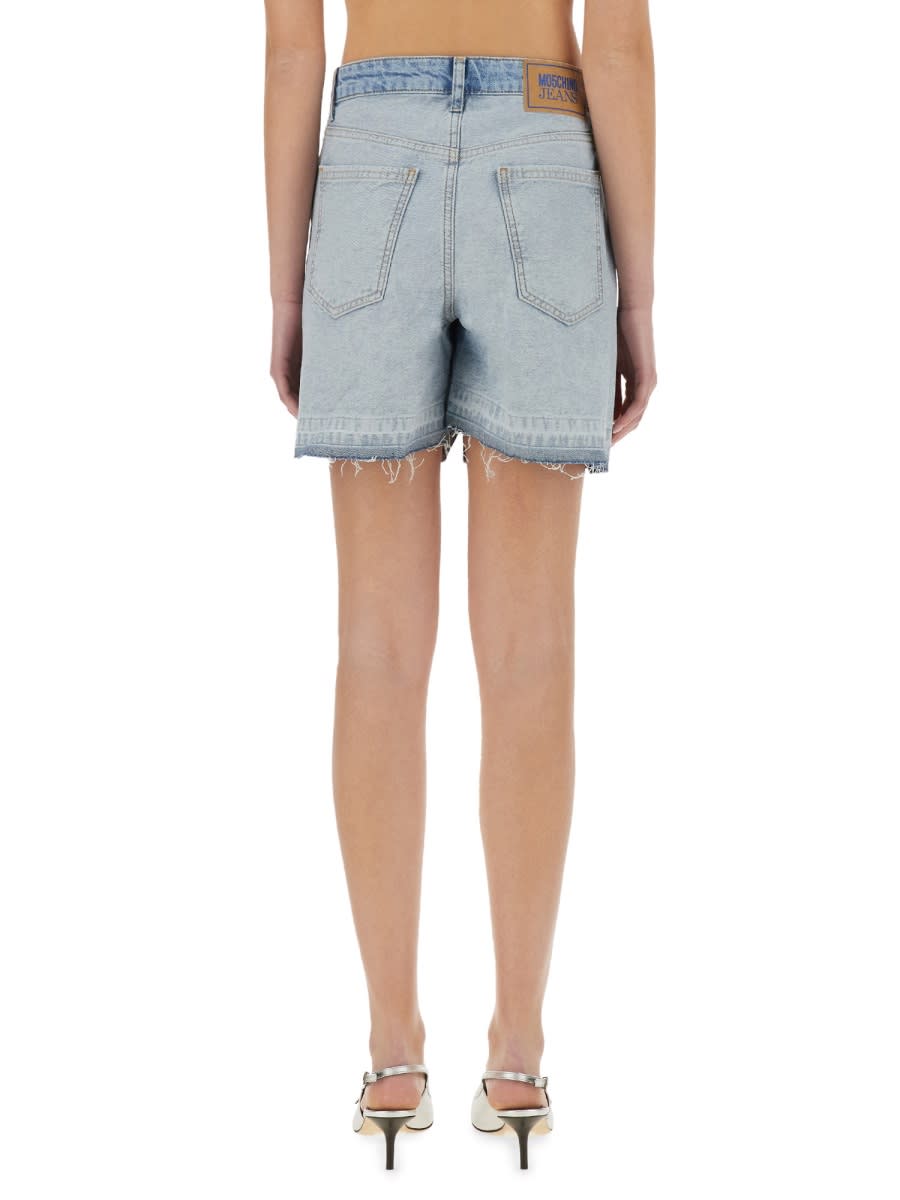 M05CH1N0 JEANS DENIM SHORTS