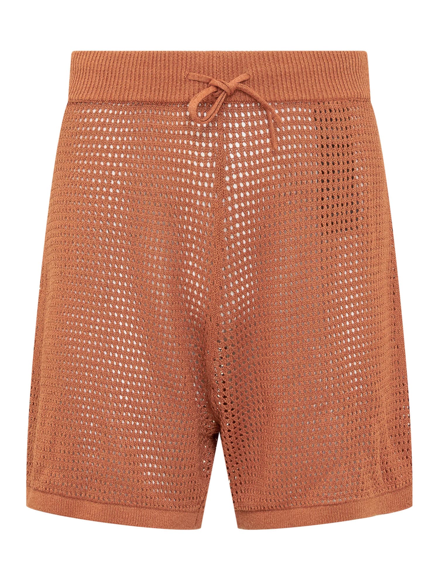 Shop Nanushka Fico Shorts In Rust