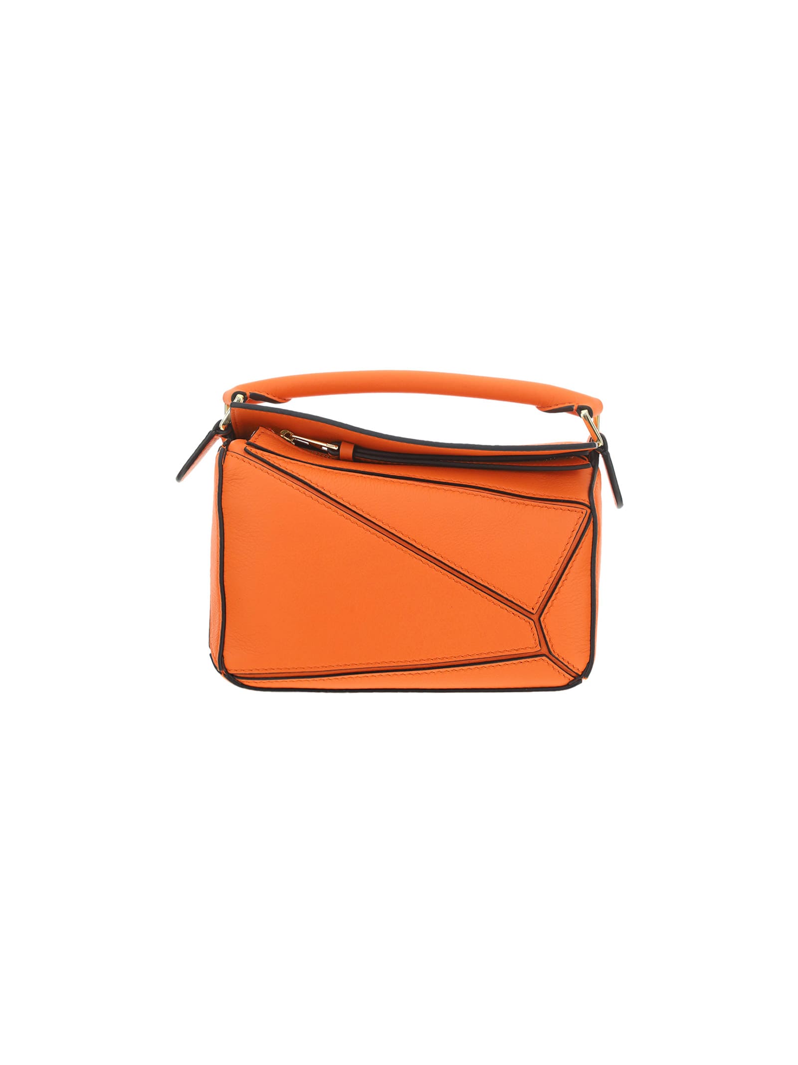 LOEWE Calfskin Nano Puzzle Bag Orange 1305768