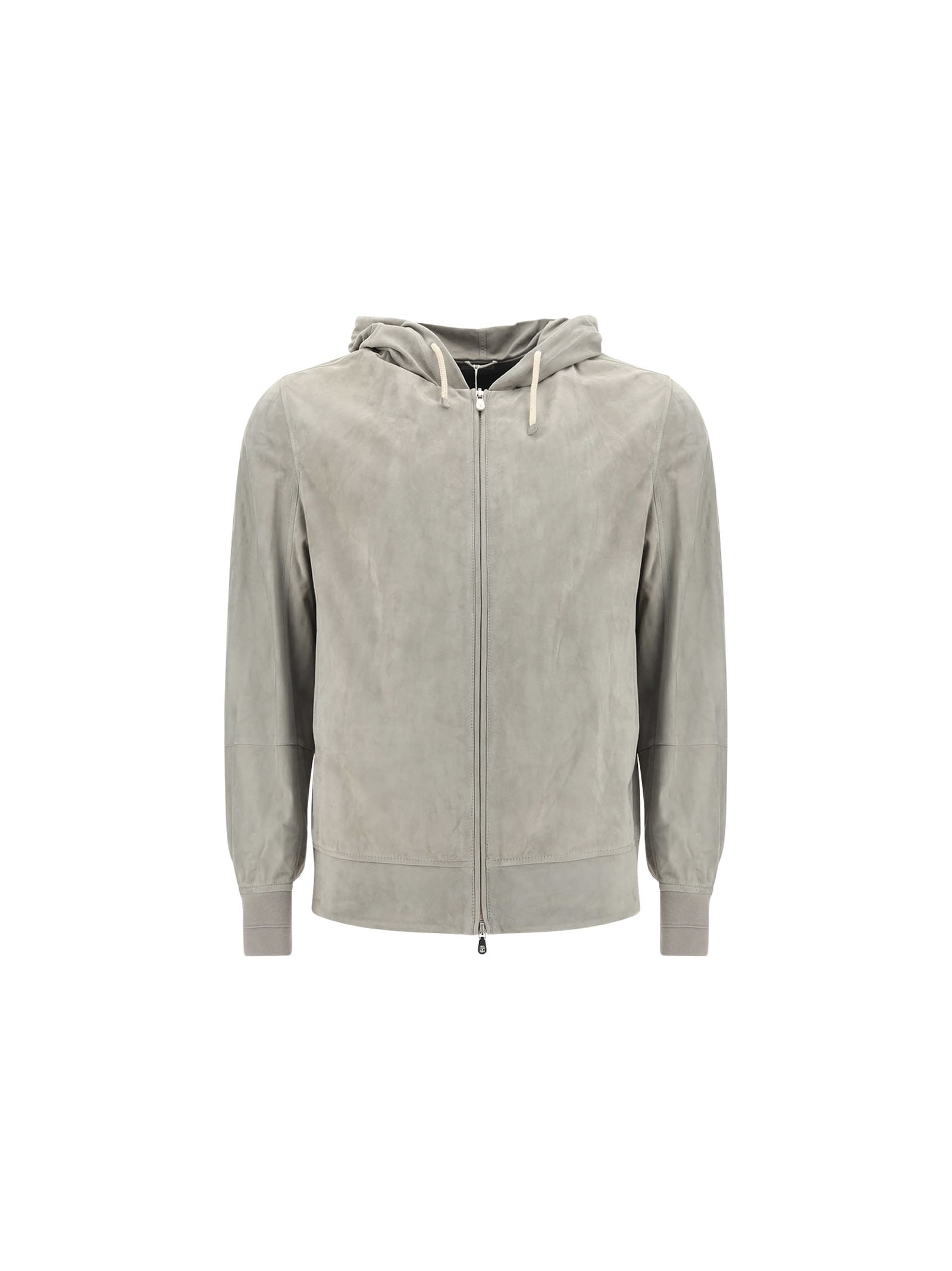 Brunello Cucinelli Hoodie In Grey