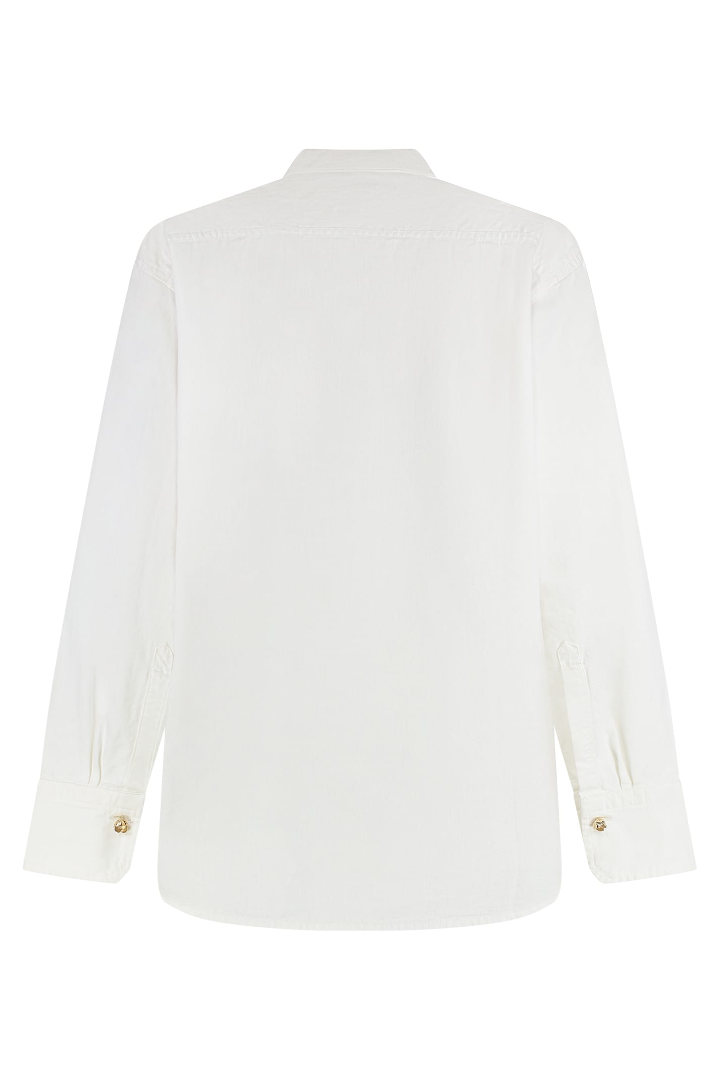 Victoria Beckham Cotton Shirt With Buttoned Cuffs And Chest Pocket